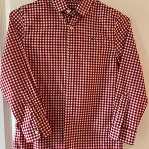 Vineyard Vines Boy’s Red Gingham Shirt